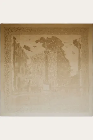 Salvatore Ferragamo The soft nuances of this silk scarf are brought to life by expert jacquard workmanship