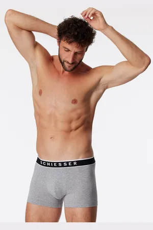 Schiesser Shorts 3er-Pack Organic Cotton Webgummibund -meliert - 95/5 4