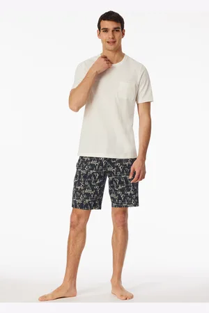 Schiesser Shirt kurzarm Sweat-Qualität off-white - Mix+Relax 50
