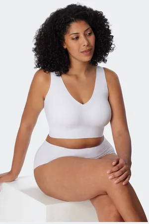 Schiesser Bustier Microfaser herausnehmbare Pads weiß - Invisible Soft 38