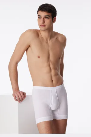 Schiesser Unterhose kurz mit Eingriff Feinripp weiß - Original Feinripp 14