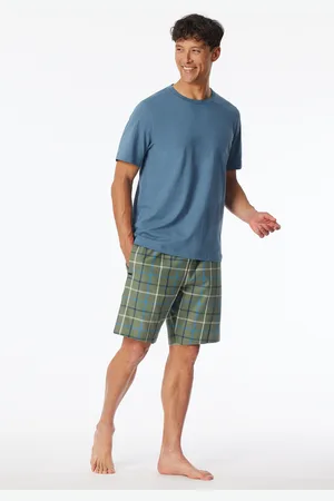 Schiesser Shirt kurzarm atlantikblau - Mix+Relax 48