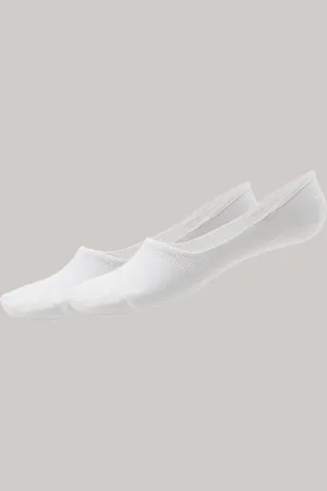 Schiesser Inshoe-Damensocken 2er-Pack weiß - Long Life Cool 35/36