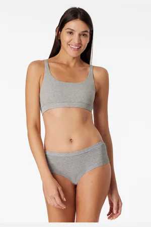 Schiesser Bustier Doppelripp Organic Cotton meliert - Pure Rib 36