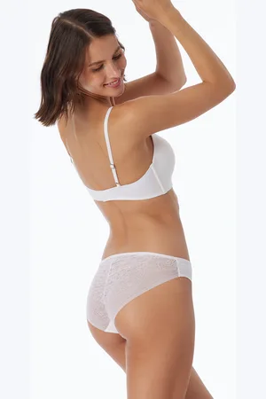Schiesser Slip Microfaser Spitze weiß - Invisible Lace 38