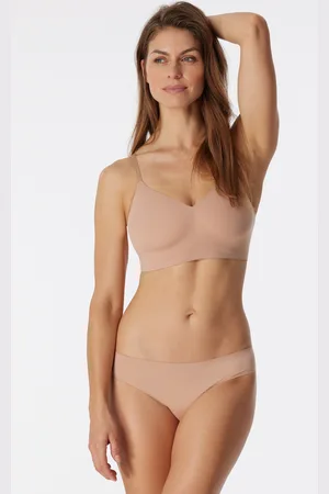 Schiesser Bustier Microfaser herausnehmbare Pads maple - Invisible Soft 36