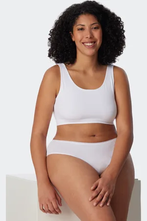 Schiesser Bustier 2er-Pack ohne Cups Organic Cotton weiß - 95/5 40
