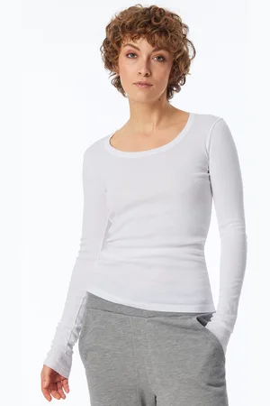 Schiesser Shirt langarm weiß - Revival Berta 34