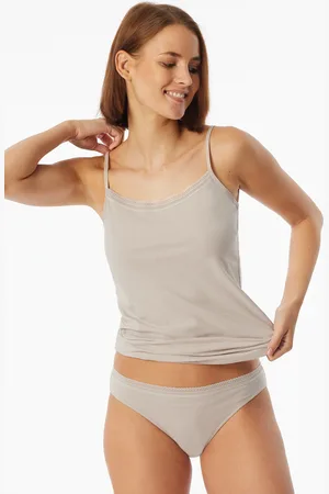 Schiesser Rio-Slips 2er-Pack Spitze graphit/grau-jaspe - Cotton Lace 36