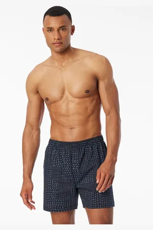 Schiesser Boxershorts Interlock graphit gemustert - Fine Interlock 4
