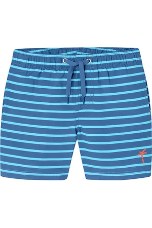 Schiesser Badeshorts Webware recycelt LSF40+ Streifen aqua - Aqua 98