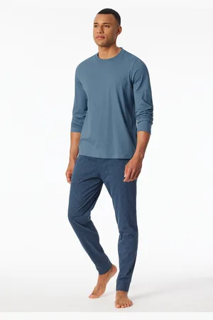 Schiesser Shirt langarm atlantikblau - Mix+Relax 50