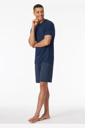 Schiesser Schlafanzug kurz V-Ausschnitt admiral - Casual Essentials 50