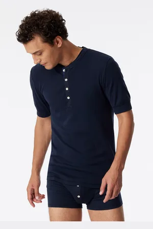 Schiesser Shirt kurzarm dunkelblau - Revival Karl-Heinz 4