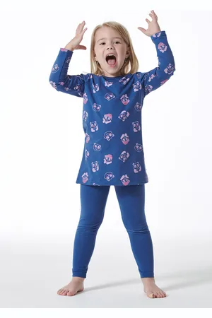 Schiesser Schlafanzug lang Organic Cotton Leggings Panda - Girls World 92