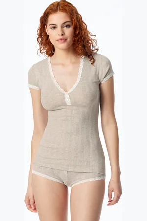 Schiesser Shirt kurzarm meliert - Revival Agathe 34