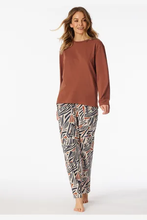 Schiesser Shirt langarm rundhals terracotta - Mix+Relax 34