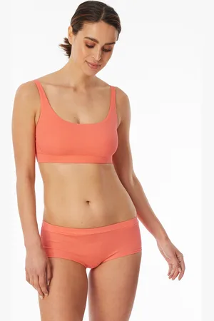 Schiesser Bustier Doppelripp Organic Cotton pfirsich - Pure Rib 36