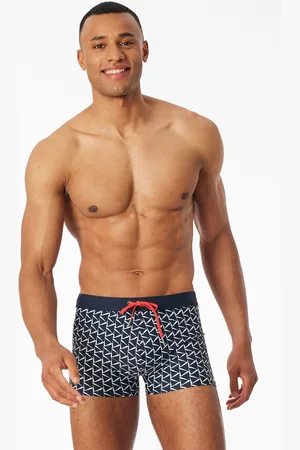 Schiesser Badehose Wirkware recycelt nachtblau gemustert - Aqua 8
