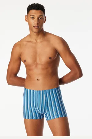 Schiesser Shorts 3er-Pack Organic Cotton uni/geringelt mehrfarbig - 95/5 4