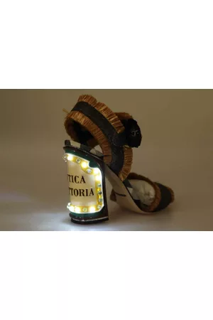 Dolce & Gabbana Damen Sandalen - LED-Leuchten Antica Trattoria Sandalen - EU38.5/US8