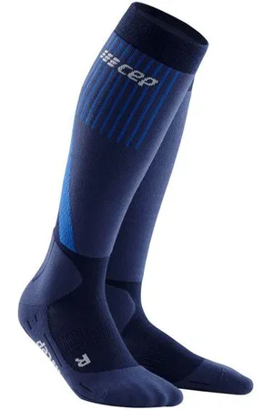 CEP Damen Cold Weather Compression Tall Socks blau