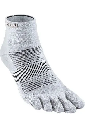 Injinji Unisex Run Lightweight Mini-Crew grau