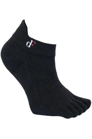 Vibram Unisex 100 dF Toe Socks Run No Show schwarz 37-40