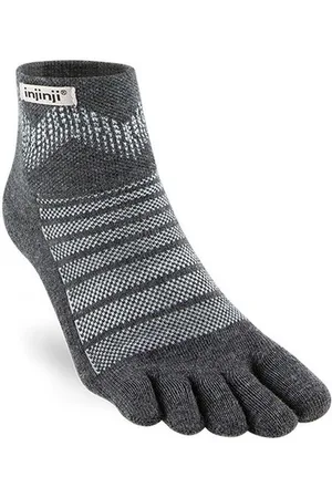 Injinji Unisex Outdoor Midweight Mini-Crew Wool grau