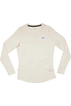 saysky Damen Logo Motion Longsleeve weiß