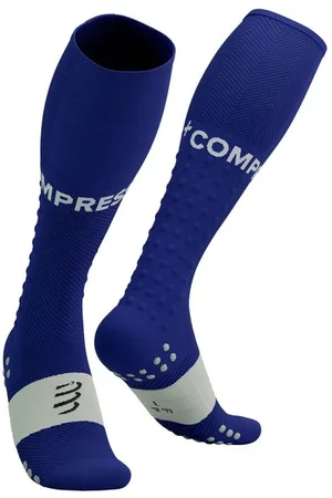 Compressport Unisex Full Socks Run blau