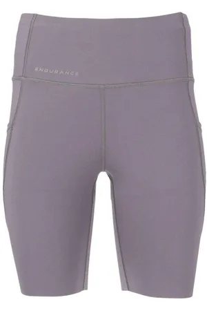 Endurance Damen Tathar Short Tights Pocket lila