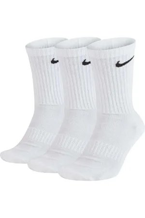 Nike Unisex Everyday Cushioned Training Crew Socks (3 Pairs) weiß