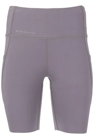 Endurance Damen Tathar Short Tights Pocket lila