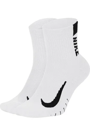 Nike Unisex Multiplier Running Ankle Socks (2 Paar) weiß