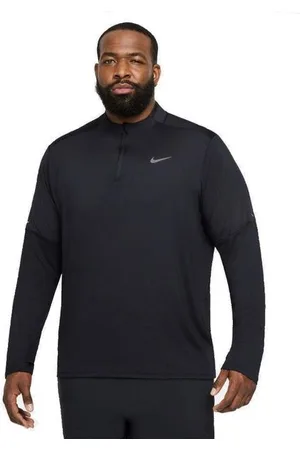 Nike Herren Element Dri-FIT 1/2-Zipp Longsleeve schwarz