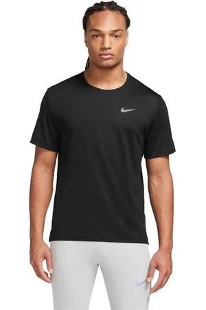 Nike Herren Dri-Fit UV Miler Short-Sleeve Running Top schwarz