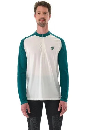 Compressport Herren Trail HZ LS T-Shirt bunt