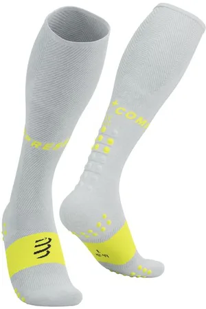 Compressport Unisex Full Socks Oxygen weiß