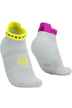 Compressport Unisex Pro Racing Socks v4.0 Run Low weiß