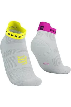 Compressport Unisex Pro Racing Socks v4.0 Run Low weiß