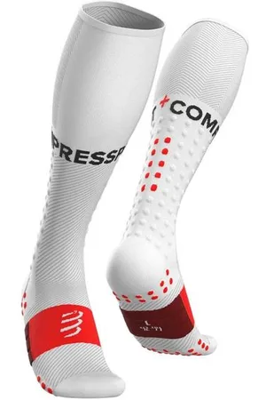 Compressport Unisex Full Socks Run weiß