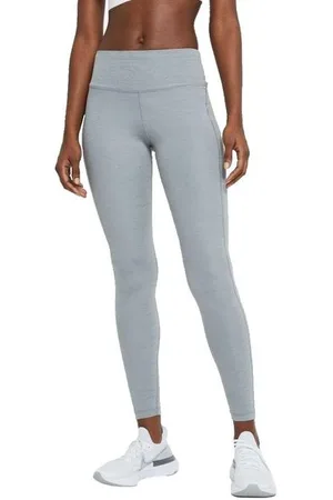 Nike Damen Epic Fast Mid-Rise Pocket Running Leggings grau
