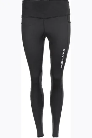 Endurance Damen Energy Windblock Tights schwarz