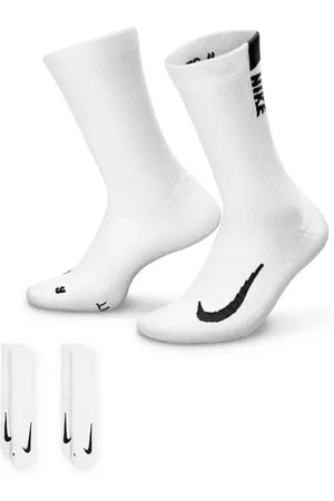 Nike Unisex Multiplier Crew-Socken (2 Paar) weiß