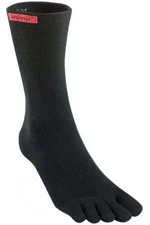 Injinji Unisex Original Weight Crew Coolmax schwarz