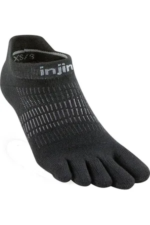 Injinji Damen Run Lightweight No-Show Coolmax schwarz