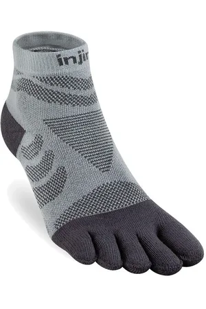 Injinji Damen Ultra Run Mini-Crew Coolmax grau