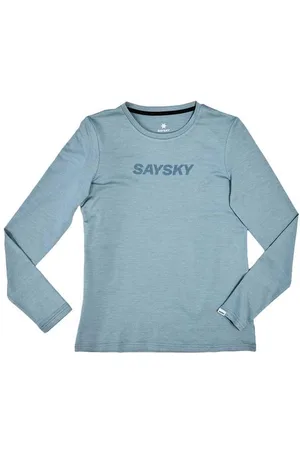 saysky Damen Logo Pace Long Sleeve blau