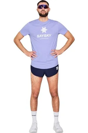 saysky Herren Logo Combat T-shirt blau